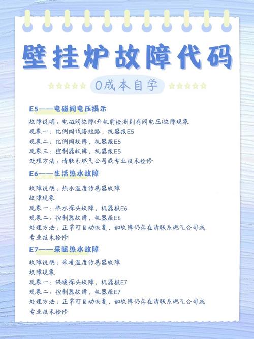 壁挂炉故障e302是什么意思