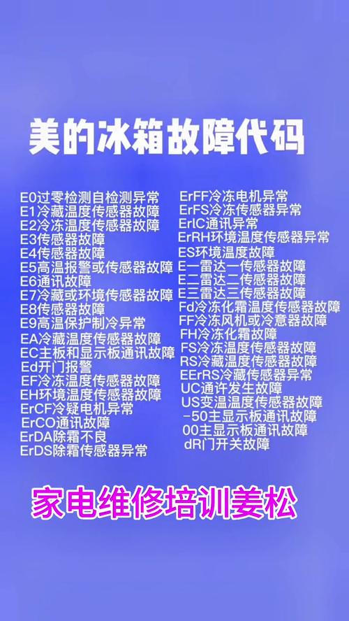 美的冰箱e6故障解决办法