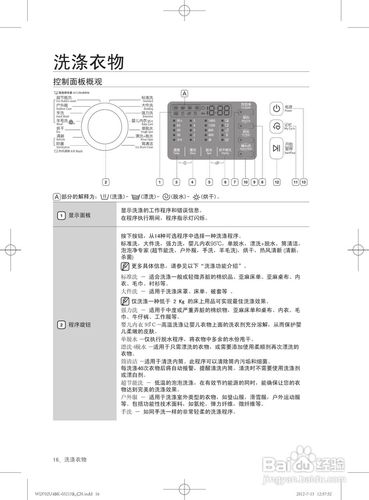三星洗衣机故障码解析