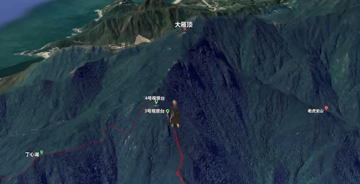 深圳望郎归3起徒步事件地图还原，80天三人登山徒步失联